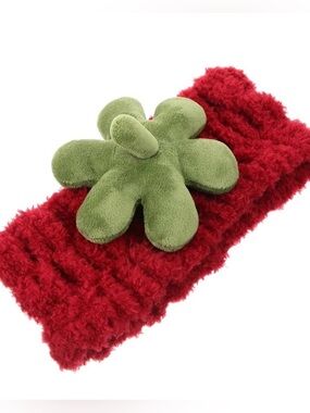 Strawberry Plush Spa Headband Face Wash Makeup Skincare Hair Band Cute